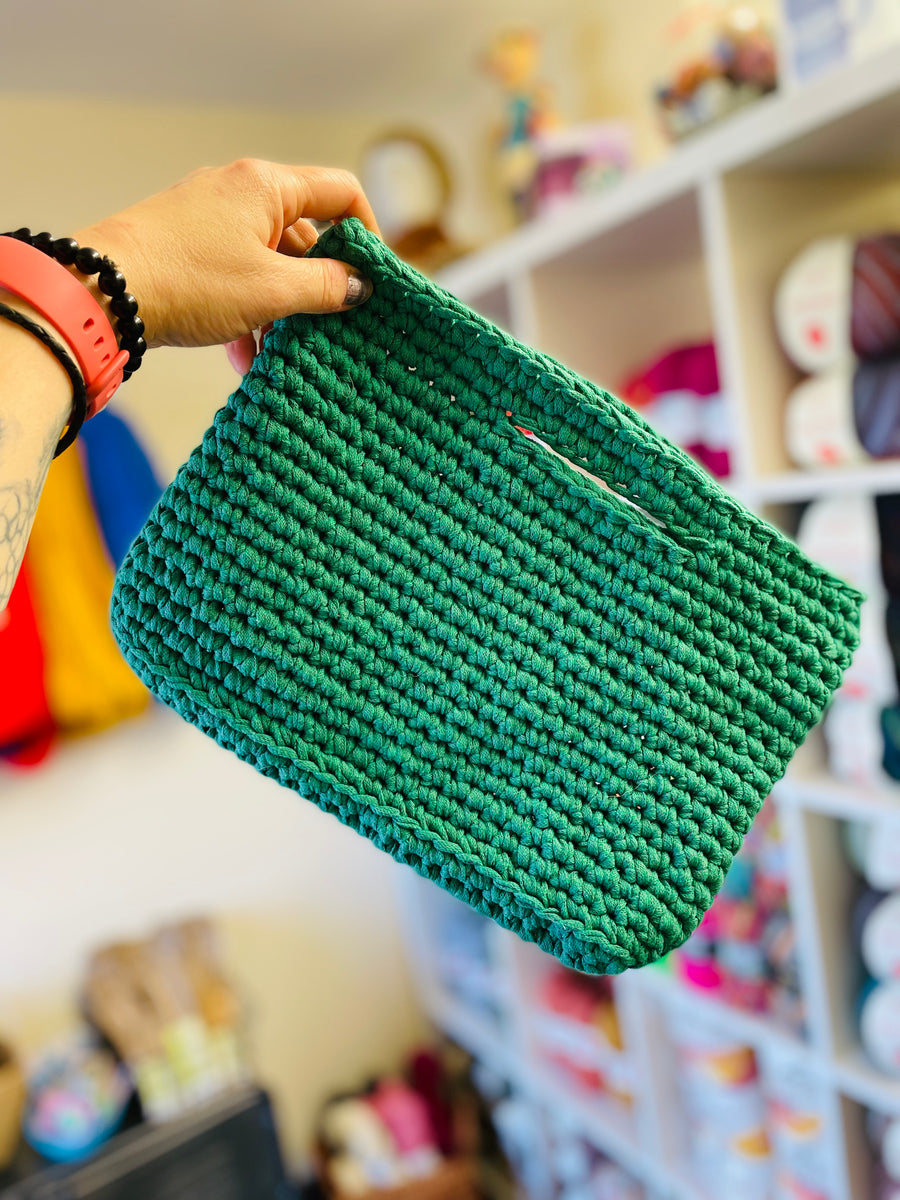 Offers Crochet Hand Made Bag - Esmeralda Green