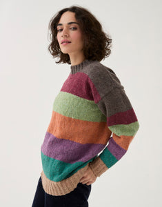 10778 Sirdar Loveful timeless striped sweater knitting pattern