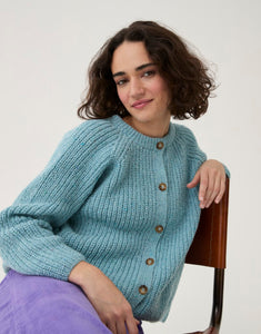 10780 Sirdar Loveful Round Neck Rib Cardigan knitting pattern