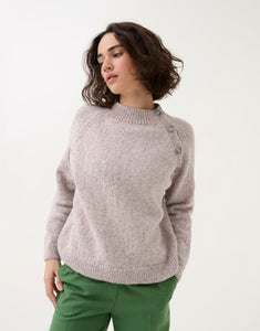 Buttoned Raglan Sweater Knitting Pattern