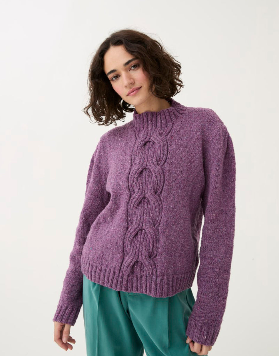 10783 Sirdar Loveful Puff Sleeve Sweater knitting pattern