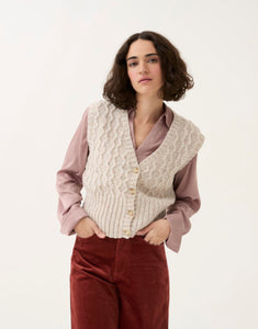 10784 Sirdar Loveful moss stitch vest knitting pattern