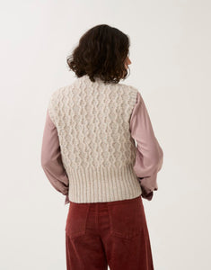 Moss Stitch Vest Knitting Pattern