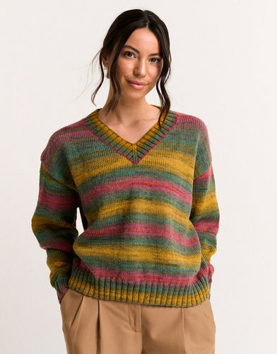 10789 sirdar hayfield spirit v neck jumper knitting pattern