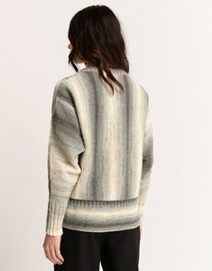 Deep Rib Boxy Sweater Knitting Pattern