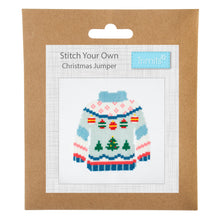 Load image into Gallery viewer, Mini christmas jumper cross stitch
