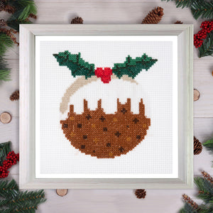 Christmas pudding cross stitch kit 