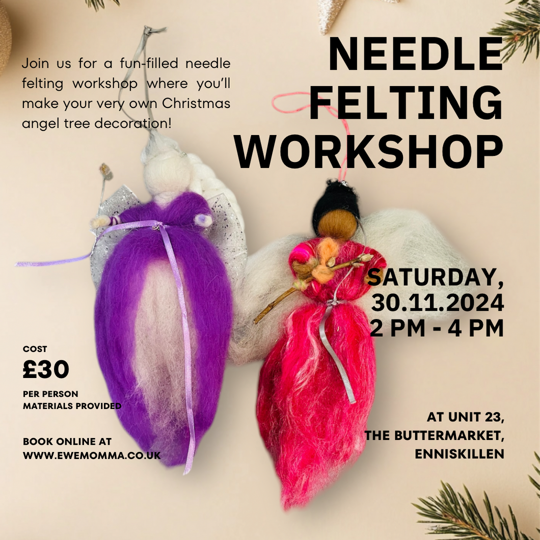 Needle Felting Workshop, Saturday 30th November