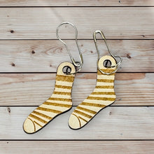 Load image into Gallery viewer, Pair of Socks Wooden Stitch Markers
