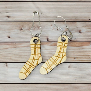 Pair of Socks Wooden Stitch Markers