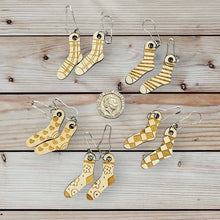 Load image into Gallery viewer, Pair of Socks Wooden Stitch Markers
