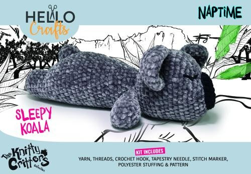 Knitty Critters Naptime Crochet Kit Sleepy Koala