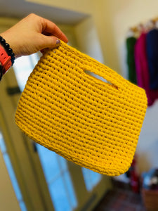 Handmade Crochet Bag - Sunny Yellow