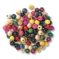 Assorted wooden beads