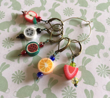 Load image into Gallery viewer, Set of 5 Fruit Stitch Markers
