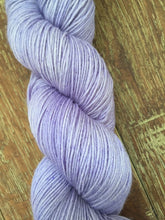 Load image into Gallery viewer, Superwash Bluefaced Leicester Nylon Ultimate Sock Yarn, 100g/3.5oz, Lady Susan, Lilac, Semi Solid
