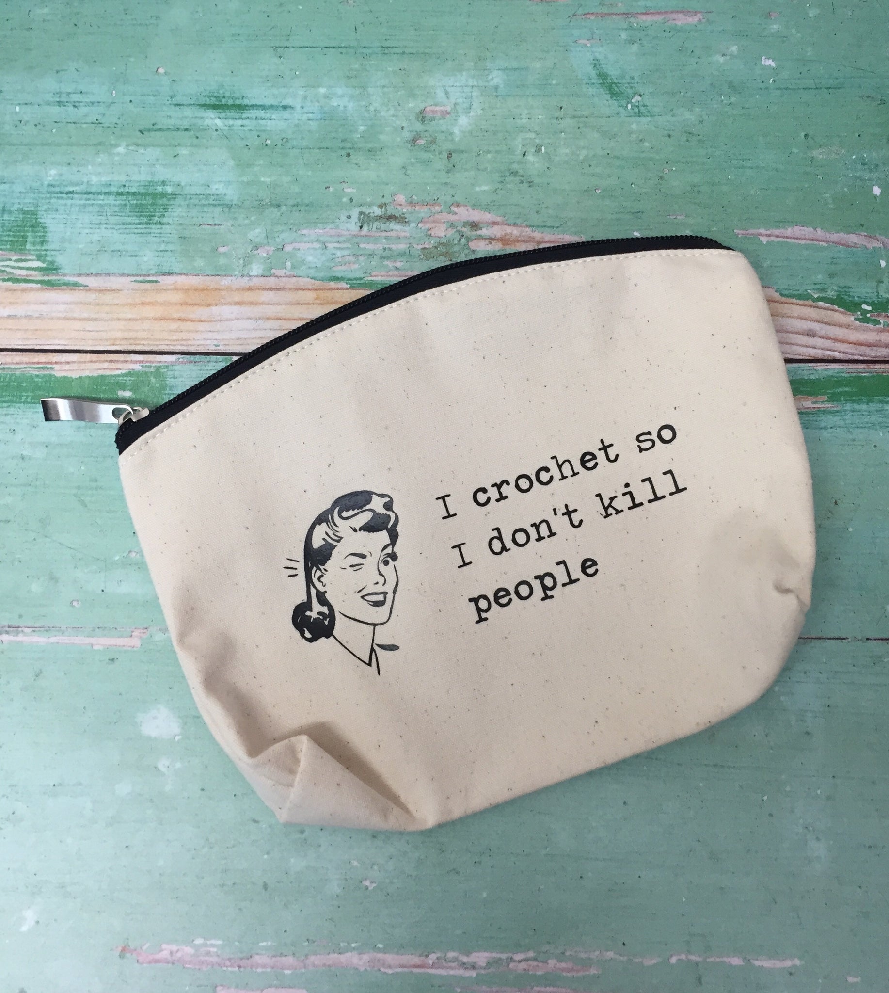 Canvas Zipper Pouch - Coin Purse