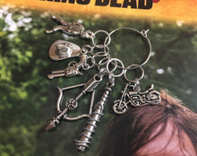 Load image into Gallery viewer, Set of 6 The Walking Dead Inspired Stitch Markers
