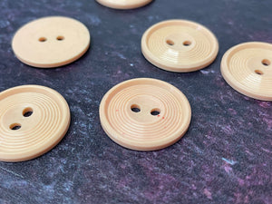 Vintage French Peach Buttons, 17mm